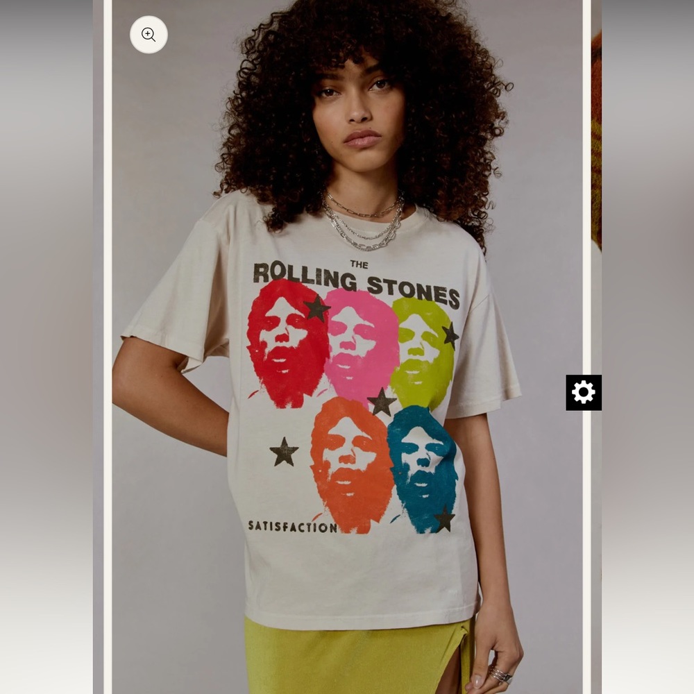 Daydreamer Rolling Stones Satisfaction Boyfriend Tee